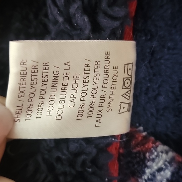 Vera Bradley Plush Fleece Robe w/Hood Blue Tartan Plaid Size L-XL - Picture 4 of 7